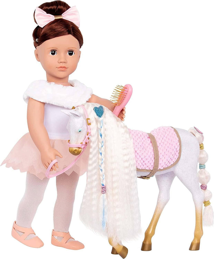 Our Generation 30 cm Andalusian Hair Play Foal - TOYBOX Toy Shop