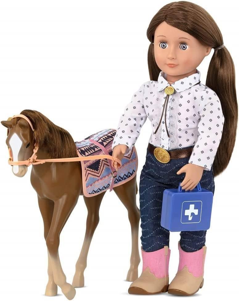Our Generation 30cm Chestnut Foal – Caramelle - TOYBOX Toy Shop