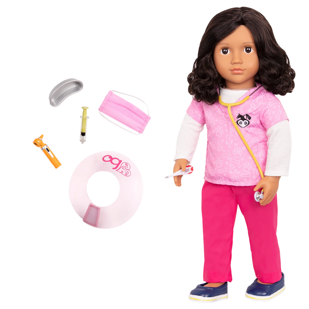 Our Generation 46 cm Vet Doll with Pet Care Accessories - TOYBOX Toy Shop