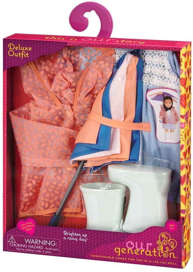 Our Generation Brighten up a Rainy Day Deluxe Outfit BD30295Z - TOYBOX Toy Shop