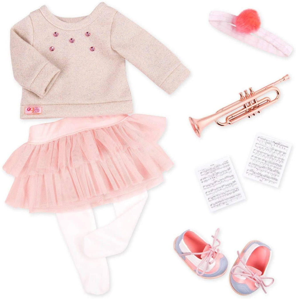 Our Generation Deluxe Clothing - Music Costume with Trumpet - TOYBOX Toy Shop