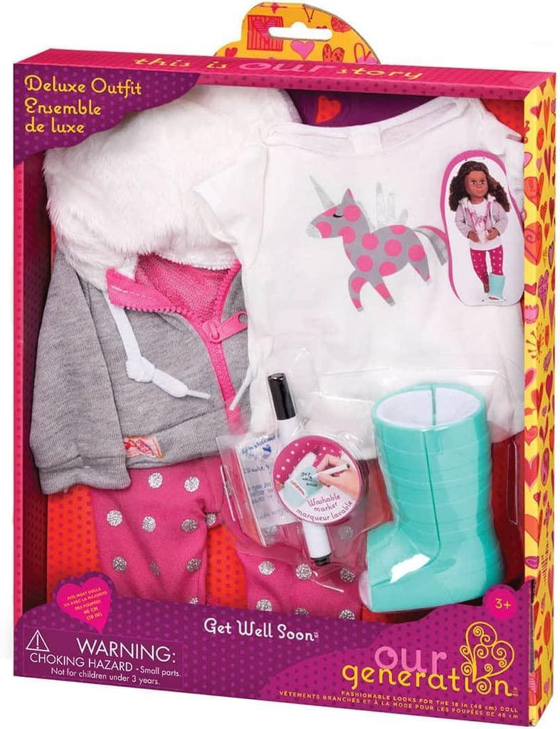 Our Generation Deluxe Doll Clothes - Get well Soon Outfit - TOYBOX Toy Shop