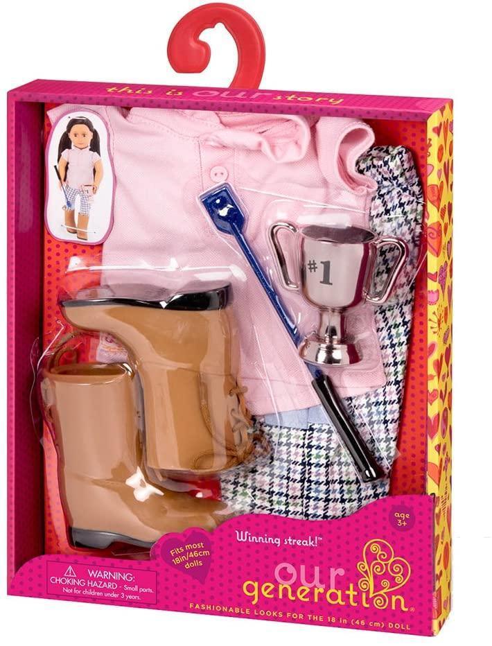 Our Generation Dolls Winning Streak Regular Riding Outfit BD30290Z - TOYBOX Toy Shop