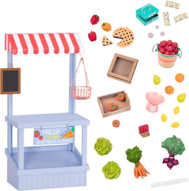 Our Generation Market Stand Grocery Shopping Set - TOYBOX Toy Shop