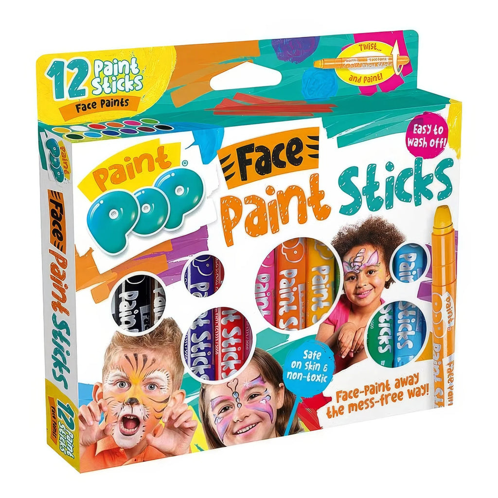 Paint Pop Face Paint Sticks 12 Pack - TOYBOX Toy Shop