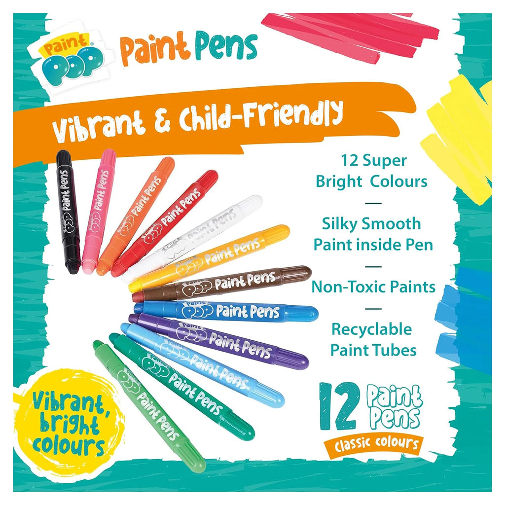 Paint Pop Paint Pens - 12 Pack - TOYBOX Toy Shop