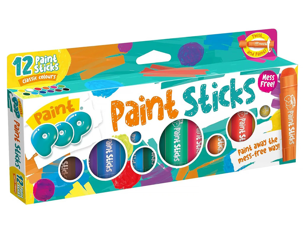 Paint Pop Paint Sticks For Kids - 12 Pack - TOYBOX Toy Shop