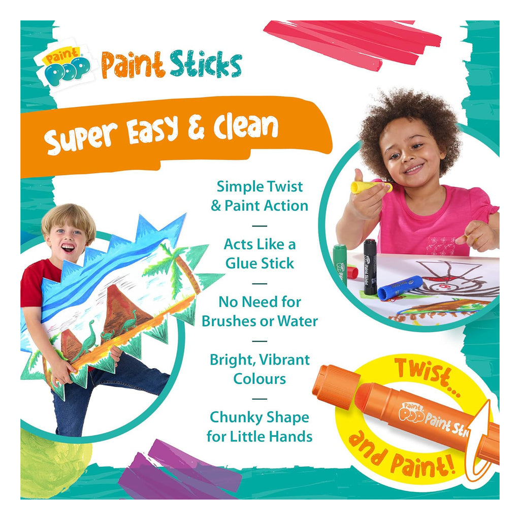 Paint Pop Paint Sticks For Kids - 24 Pack - TOYBOX Toy Shop