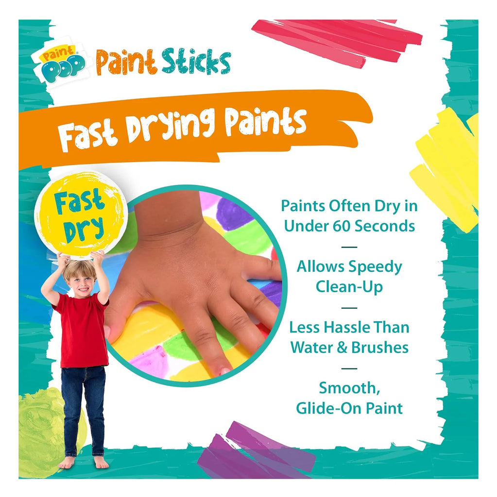 Paint Pop Paint Sticks For Kids - 30 Pack Giant Tube - TOYBOX Toy Shop