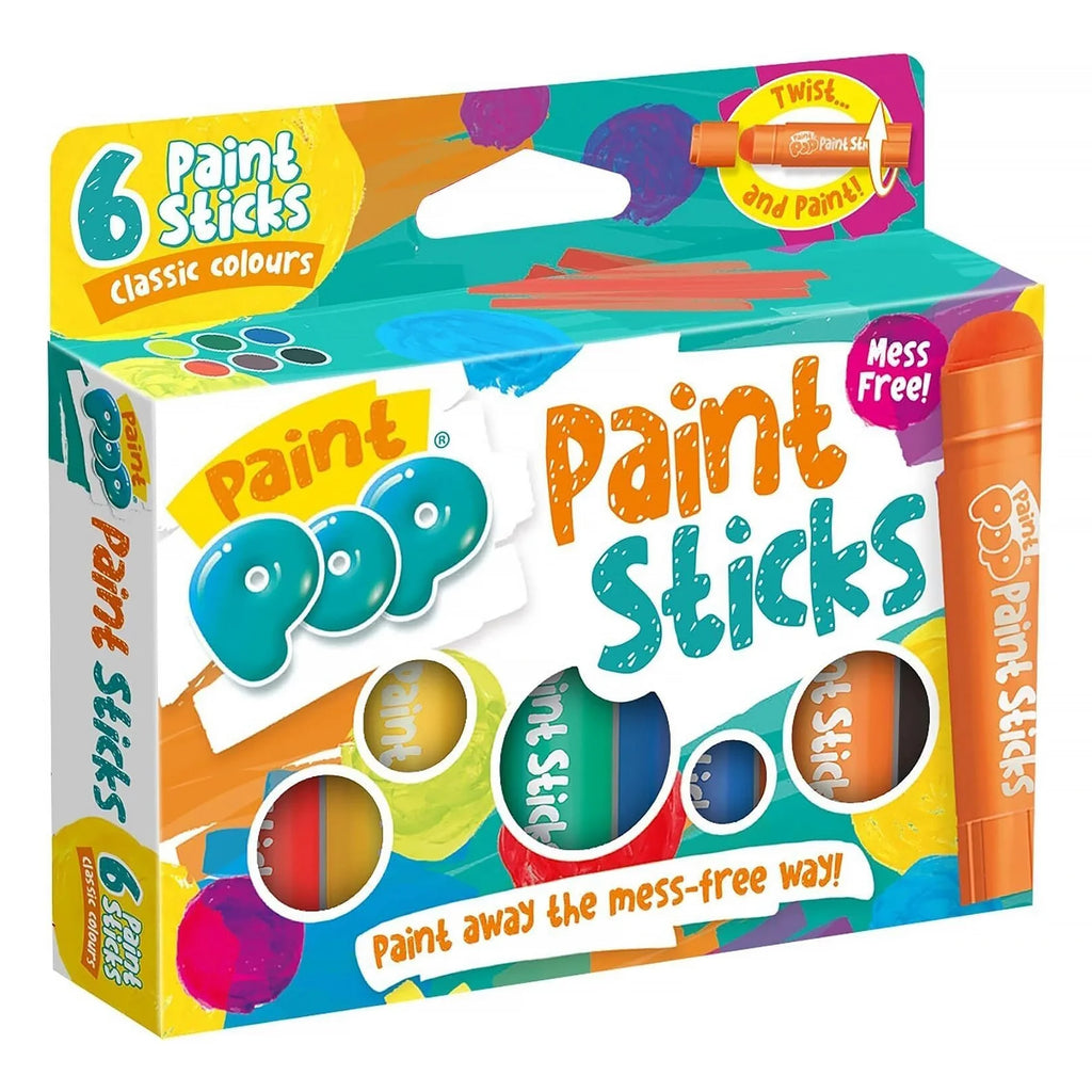 Paint Pop Paint Sticks For Kids - 6 Pack - TOYBOX Toy Shop