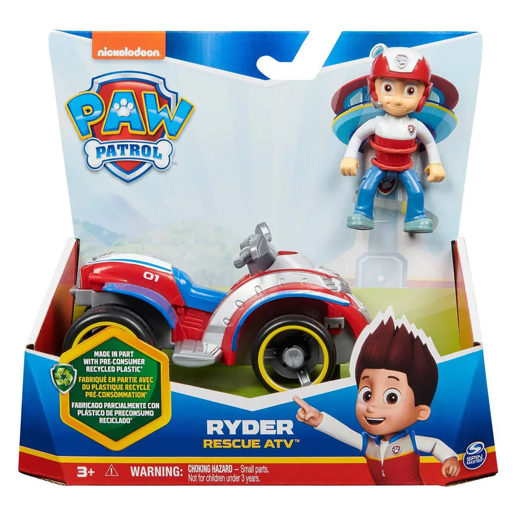 PAW Patrol Ryder Rescue ATV Vehicle with Collectible Action Figure - TOYBOX Toy Shop