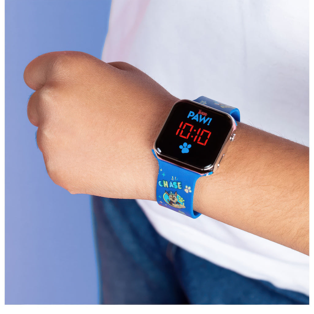 PAW Patrol Blue Silicone Strap Digital LED Watch - TOYBOX Toy Shop