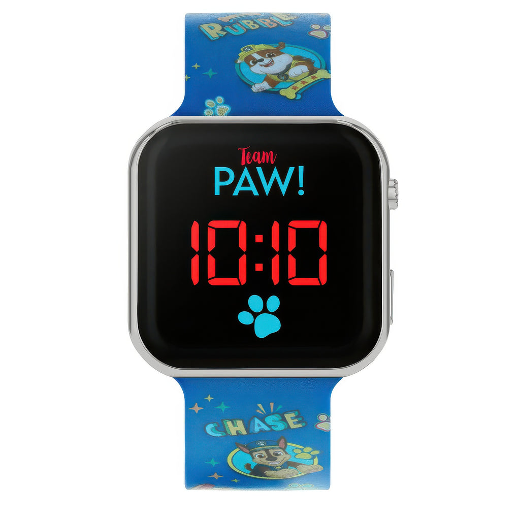 PAW Patrol Blue Silicone Strap Digital LED Watch - TOYBOX Toy Shop