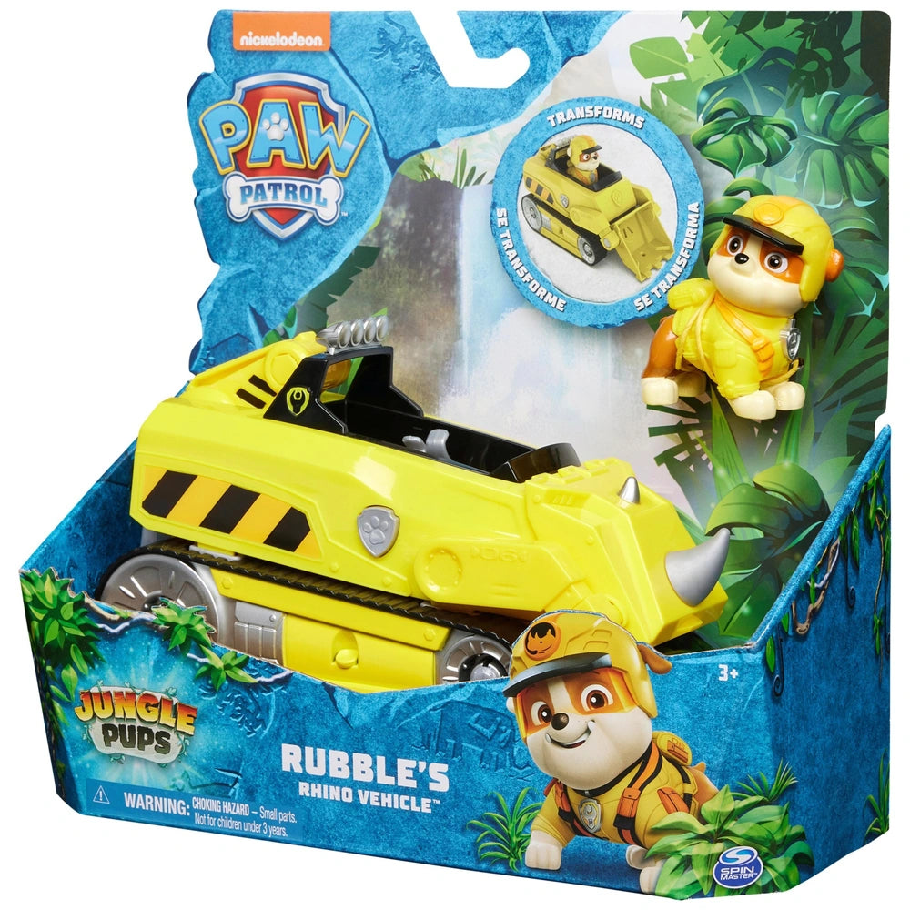 PAW Patrol Jungle Pups – Rubble Rhino Rescue Vehicle - TOYBOX Toy Shop