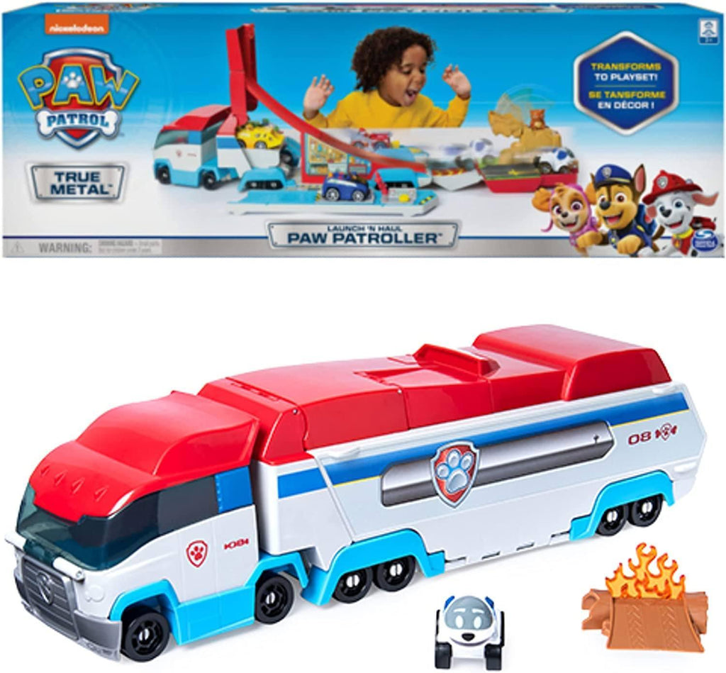 PAW Patrol, Launch’N Haul PAW Patroller Transforming 2-in-1 Track Set - TOYBOX Toy Shop