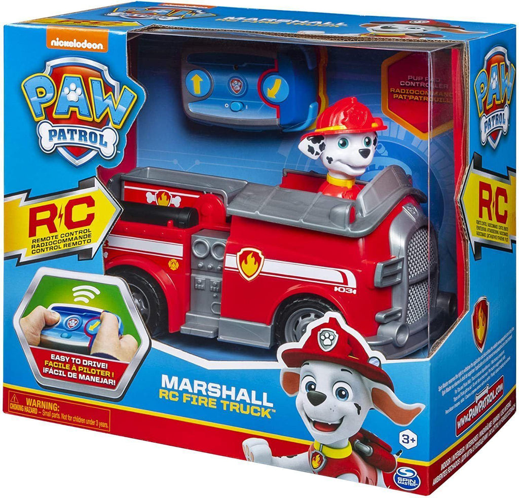 PAW Patrol, Marshall Remote Control Fire Truck with 2-Way Steering, for Kids Aged 3 and Up - TOYBOX Toy Shop