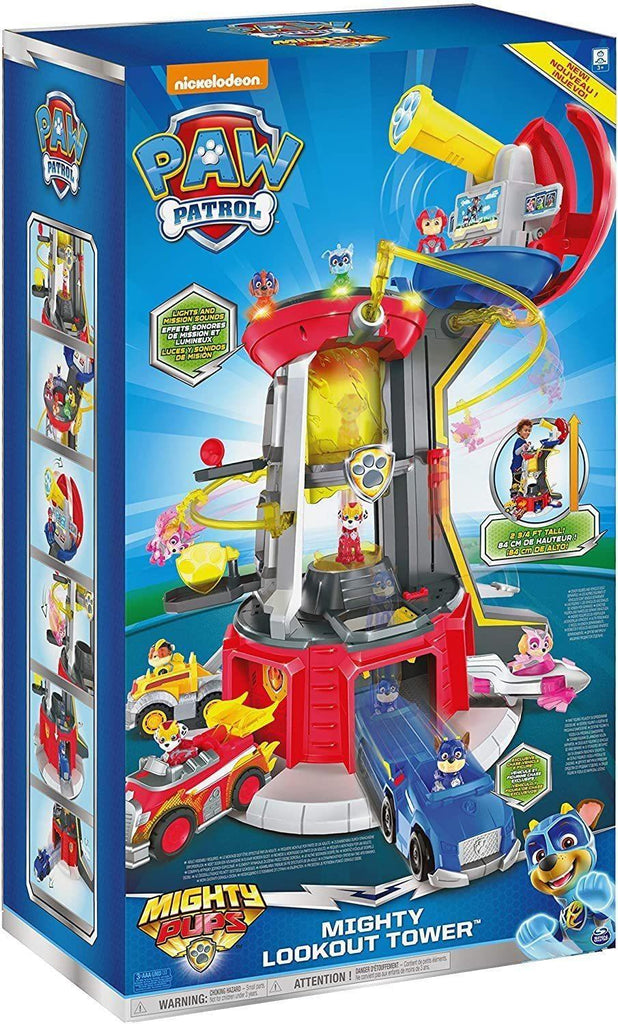 PAW Patrol Mighty Pups Super PAWs Lookout Tower Playset with Lights and Sounds - TOYBOX Toy Shop