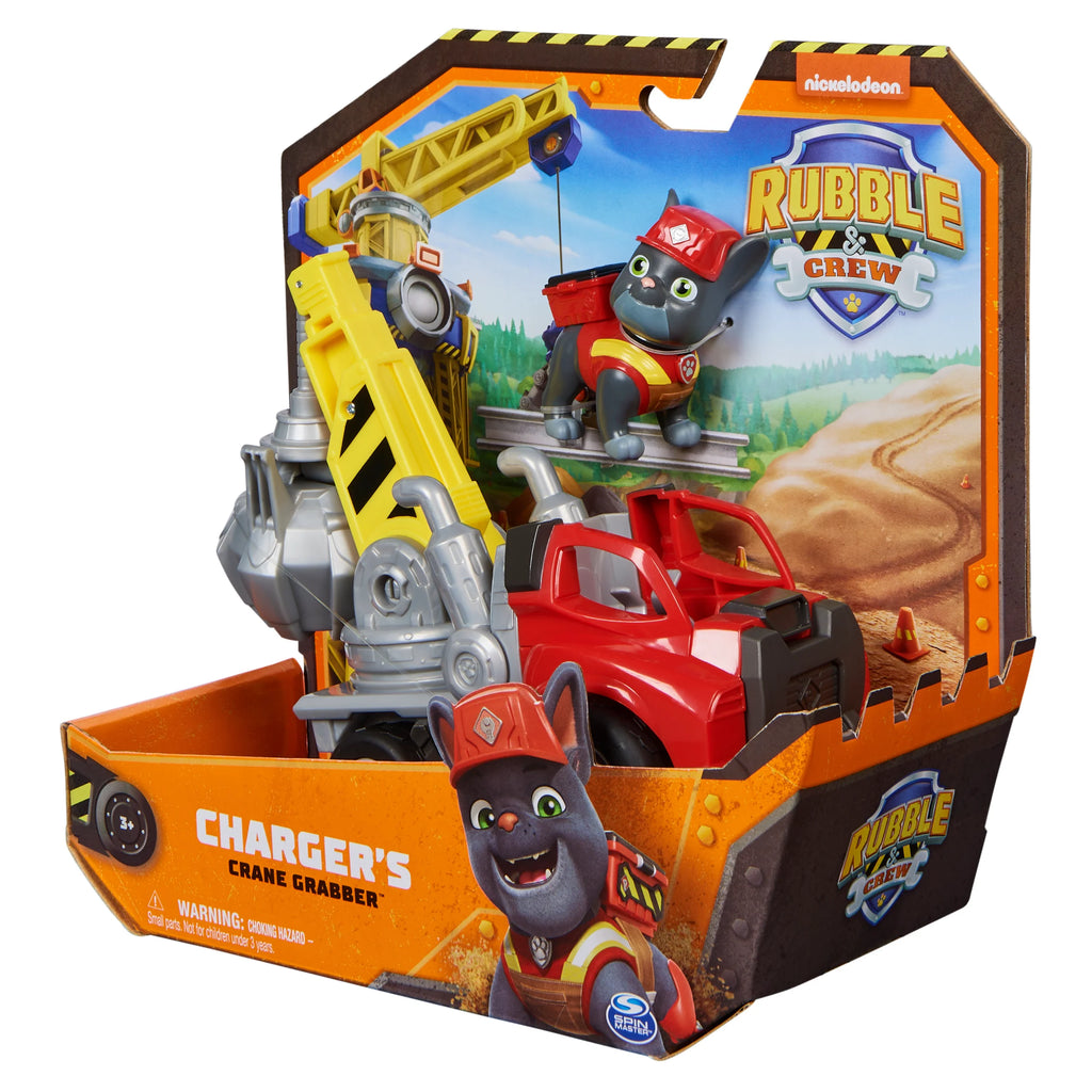 PAW Patrol Rubble & Crew Charger’s Crane Grabber Vehicle - TOYBOX Toy Shop