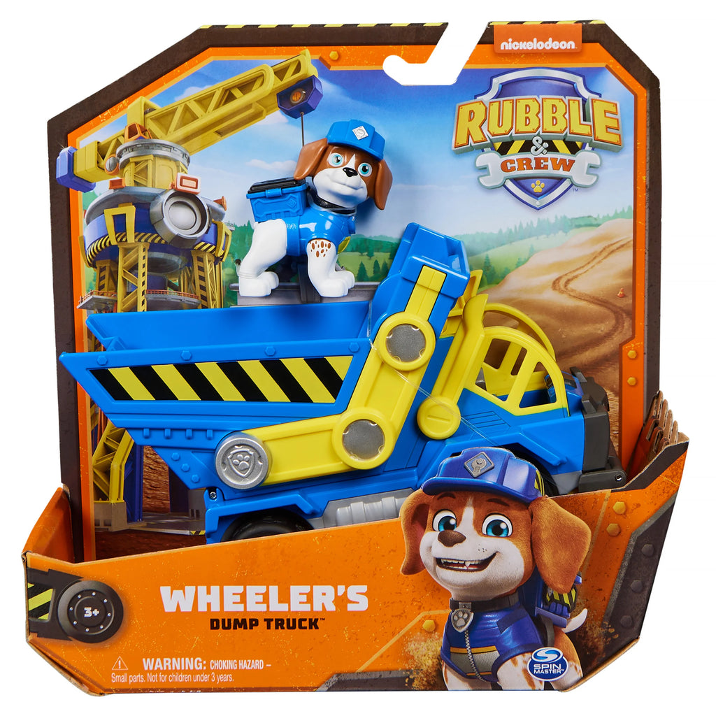 PAW Patrol Rubble & Crew Rubble & Crew Wheeler’s Dump Truck Vehicle - TOYBOX Toy Shop