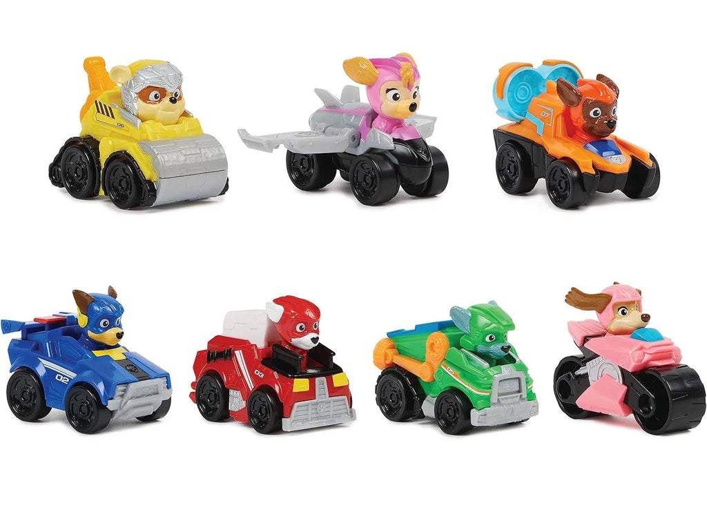 PAW PATROL The Mighty Movie 7 Piece Pup Squad Racers Gift Set - TOYBOX Toy Shop