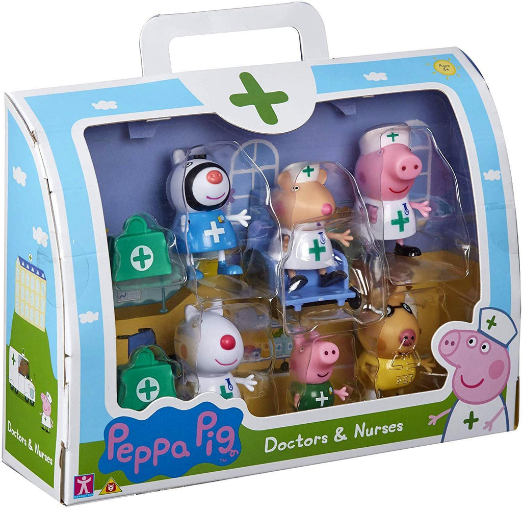 Peppa Pig Doctors And Nurses Figure Pack - TOYBOX Toy Shop