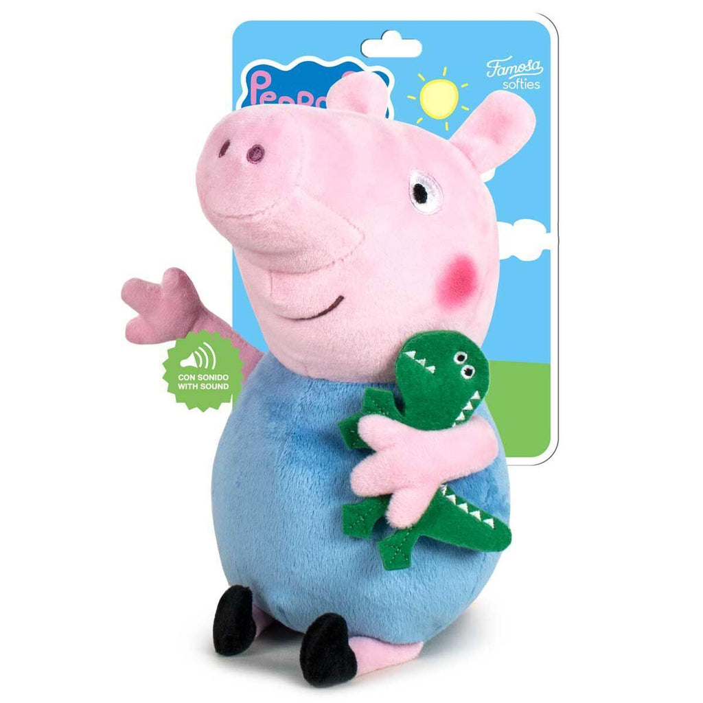 Peppa Pig George Plush Toy With Sound 31cm - TOYBOX Toy Shop