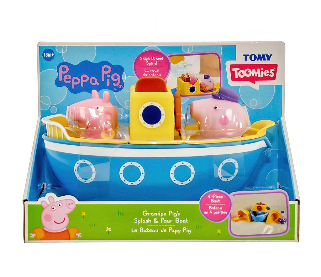 Peppa Pig Grandpa Pig's Splash & Pour Boat - TOYBOX Toy Shop