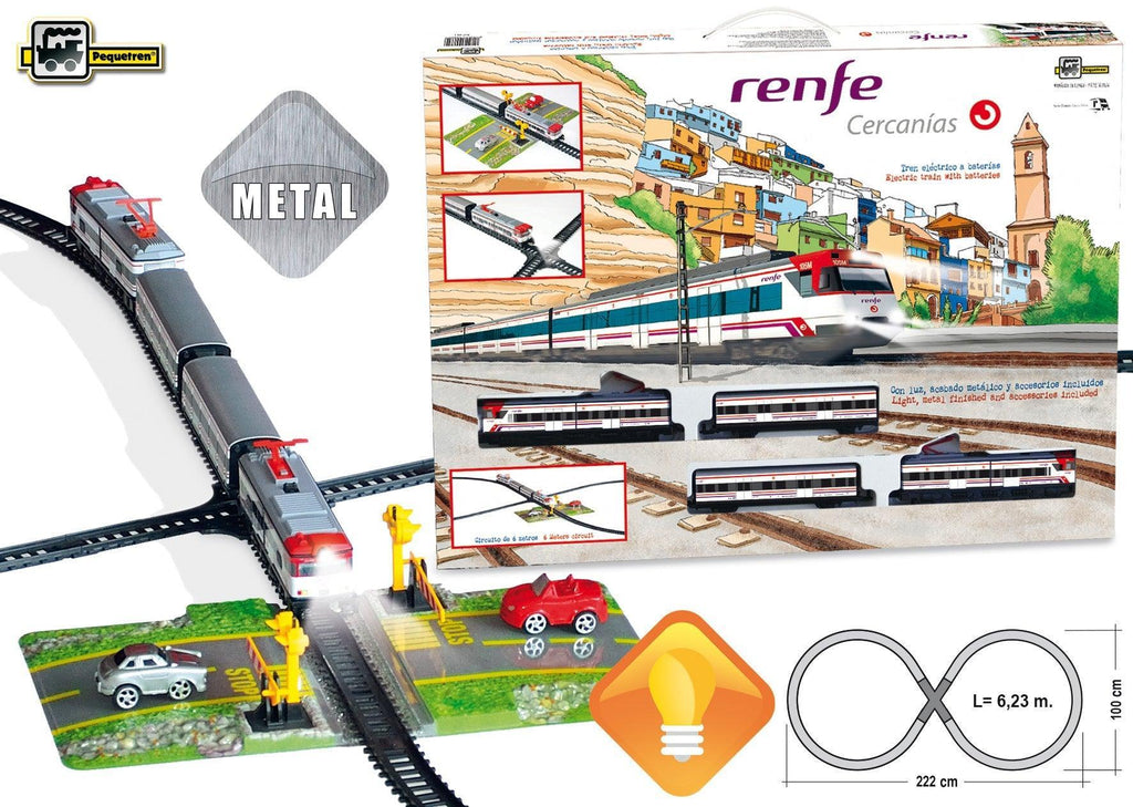 PEQUETREN 682 Cercanias Renfe Metallic Train Set - TOYBOX Toy Shop