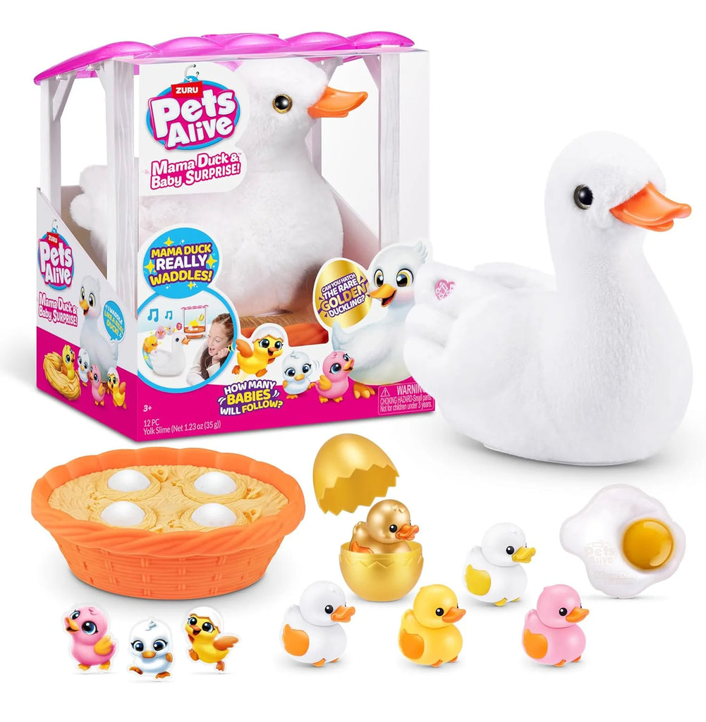 Pets Alive by ZURU Mama Duck & Baby Surprise Plush Set - TOYBOX Toy Shop