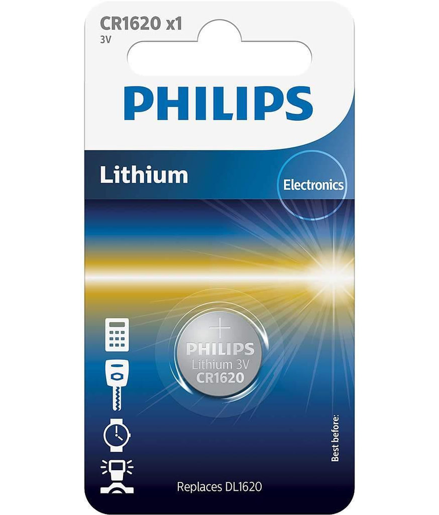 Philips Lithium 3V Button Cell CR1620 Battery - TOYBOX Toy Shop