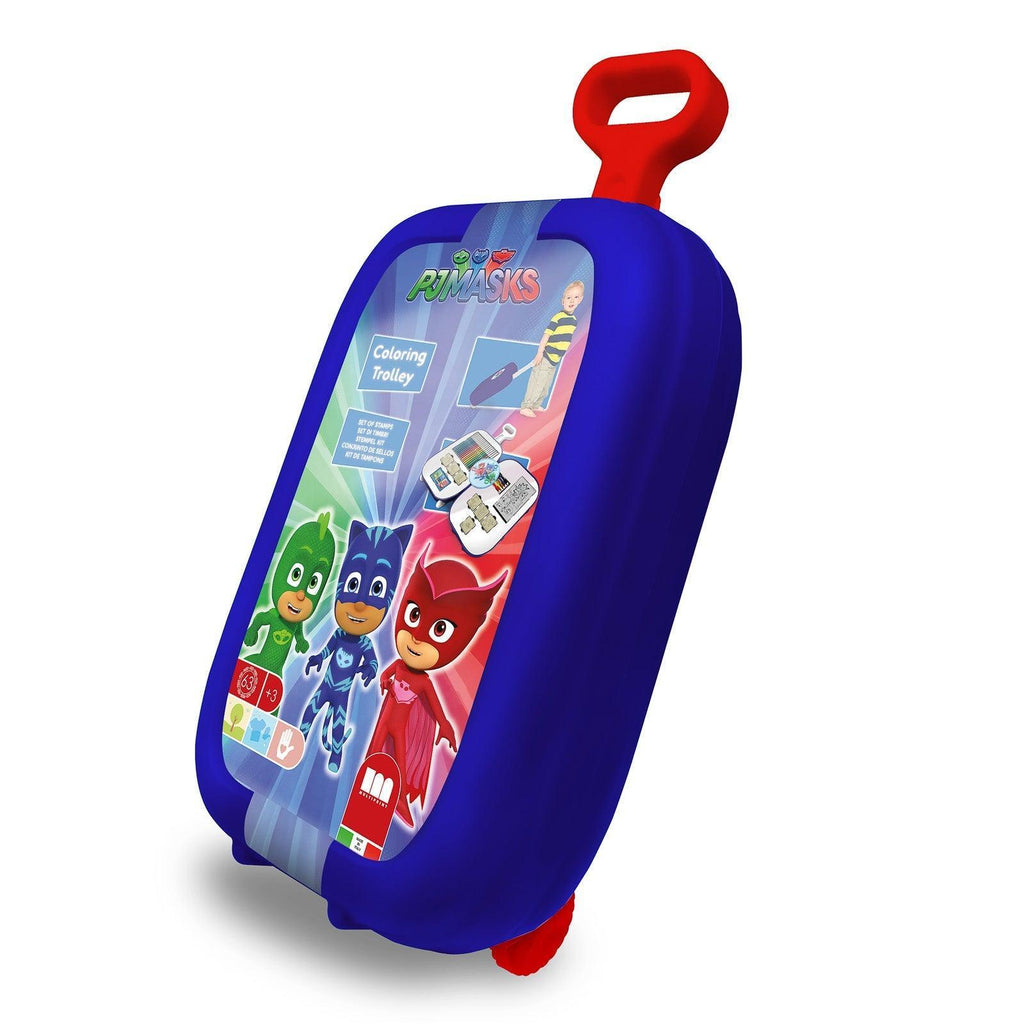PJ Masks Artists Colouring & Stamps Trolley - Red Trolley - TOYBOX Toy Shop