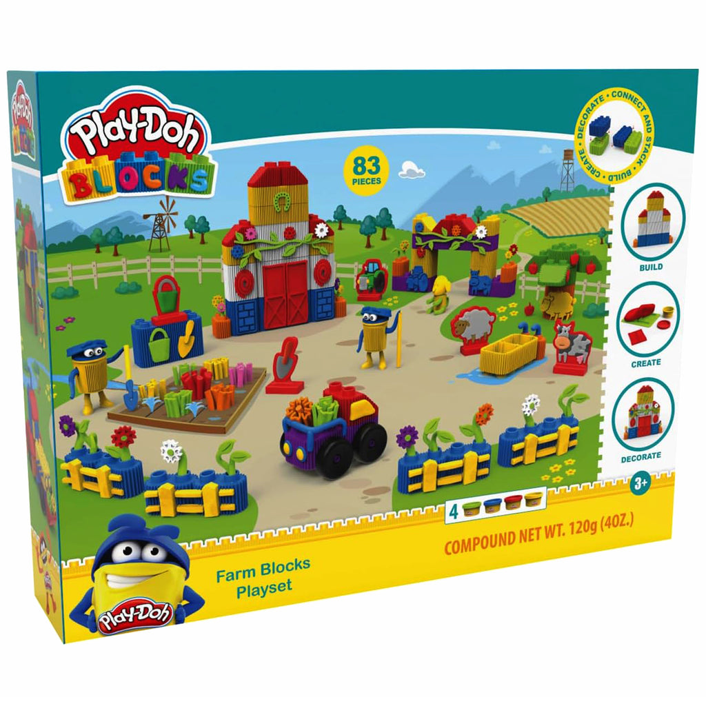 Play-Doh Blocks Farm Blocks Playset - TOYBOX Toy Shop