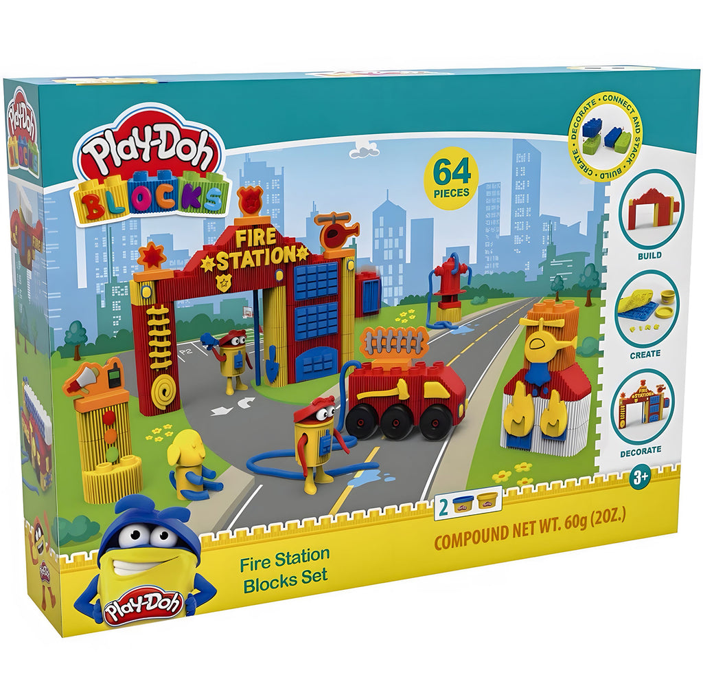 Play-Doh Blocks Fire Station Blocks Set - TOYBOX Toy Shop