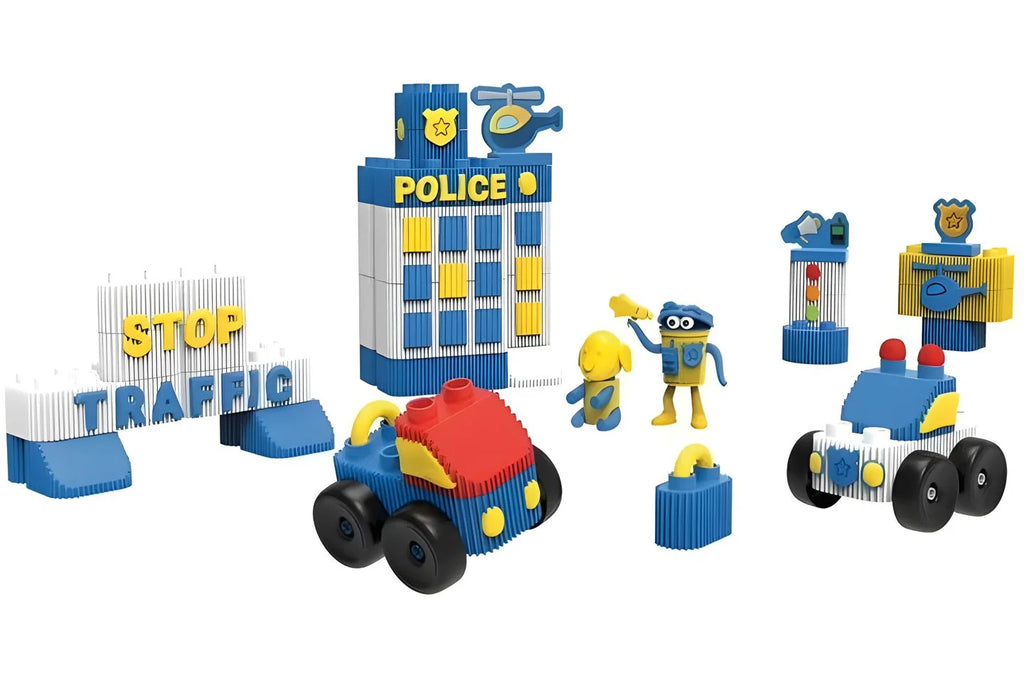 Play-Doh Blocks Police Car Set - TOYBOX Toy Shop