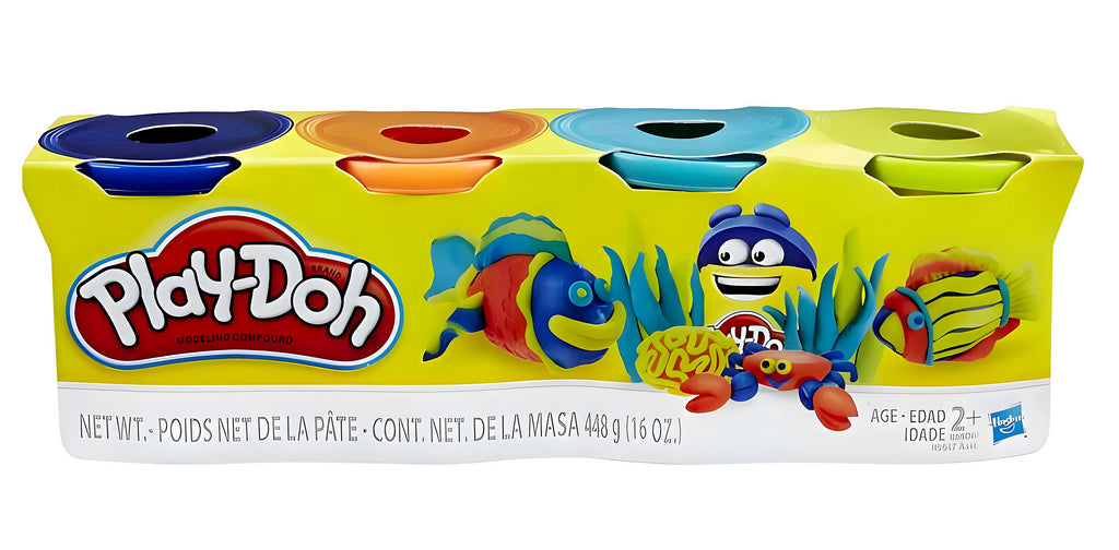 PLAY-DOH Classic Colors Play-Doh (Pack of 4) - TOYBOX Toy Shop