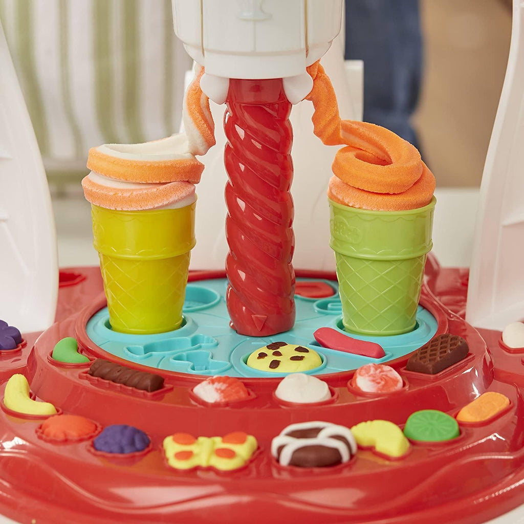 Play-Doh Kitchen Creations Ultimate Swirl Ice Cream Maker Play Food Set with 8 Non-Toxic Colours - TOYBOX Toy Shop