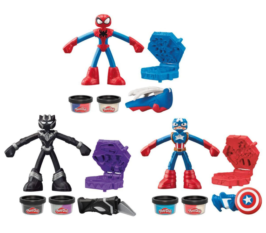 Play-Doh Marvel Stretch Action Figures - Assorted - TOYBOX Toy Shop