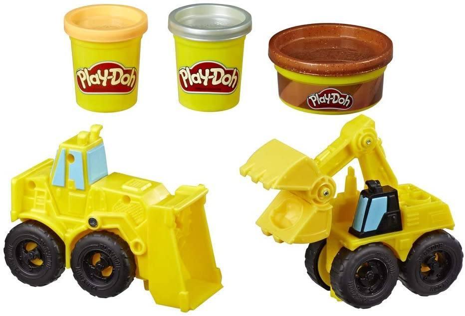 PLAY-DOH Wheels Excavator and Loader Toy Construction Trucks - TOYBOX Toy Shop