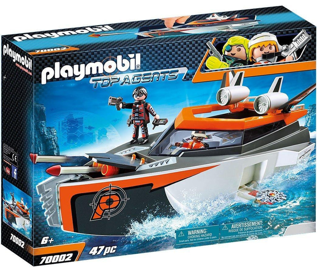 Playmobil 70002 SPY TEAM Turboship Top Agents Playset - TOYBOX Toy Shop