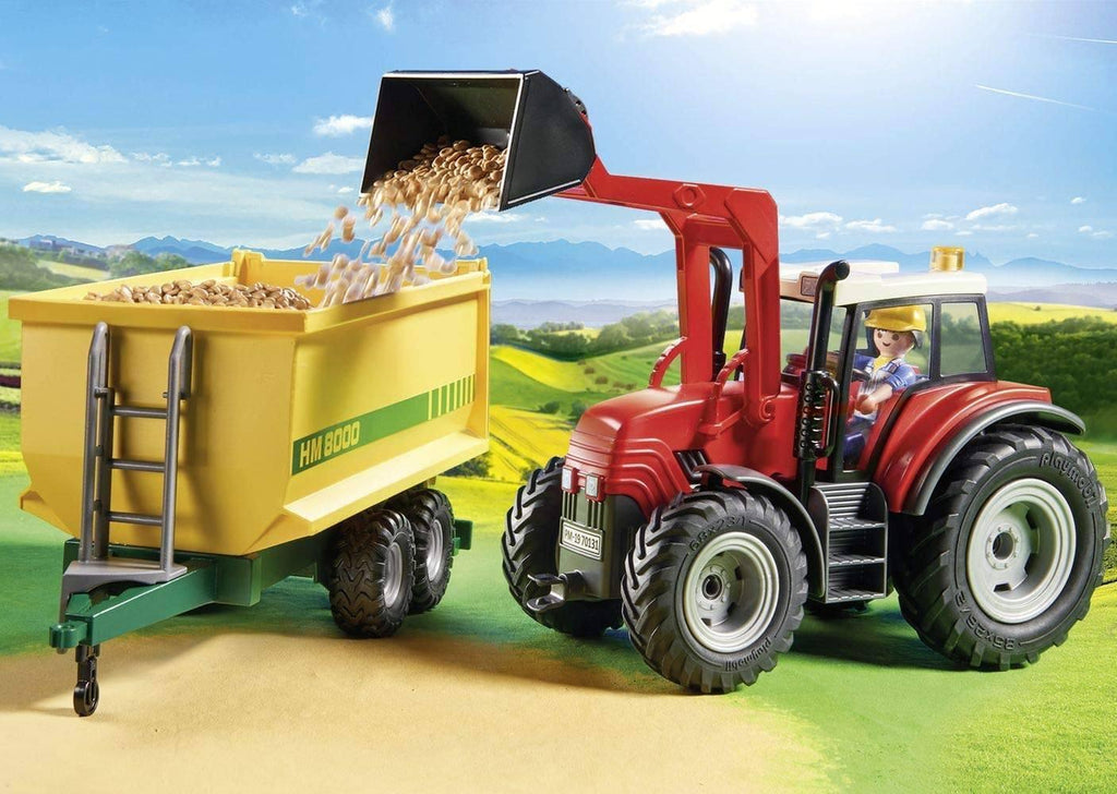 Playmobil 70131 Tractor with Feed Trailer Playset - TOYBOX Toy Shop