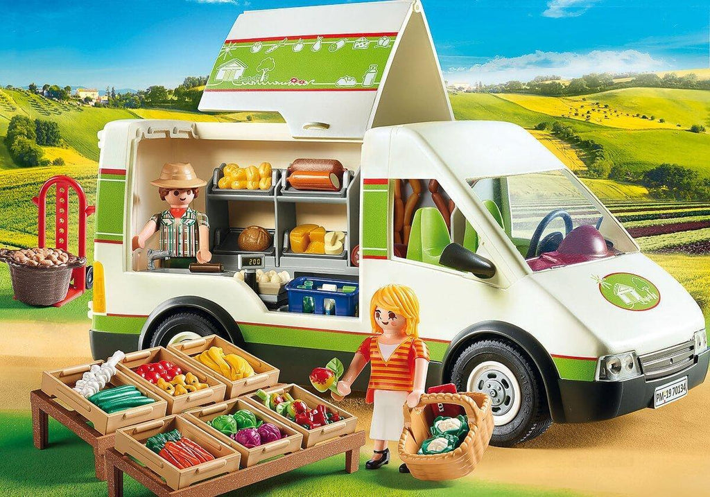 Playmobil 70134 Country Mobile Farmer's Market Van Playset - TOYBOX Toy Shop