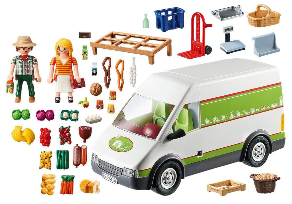 Playmobil 70134 Country Mobile Farmer's Market Van Playset - TOYBOX Toy Shop