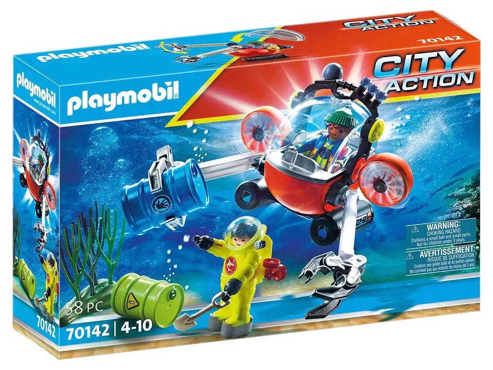 PLAYMOBIL 70142 Environmental Expedition with Dive Boat - TOYBOX Toy Shop