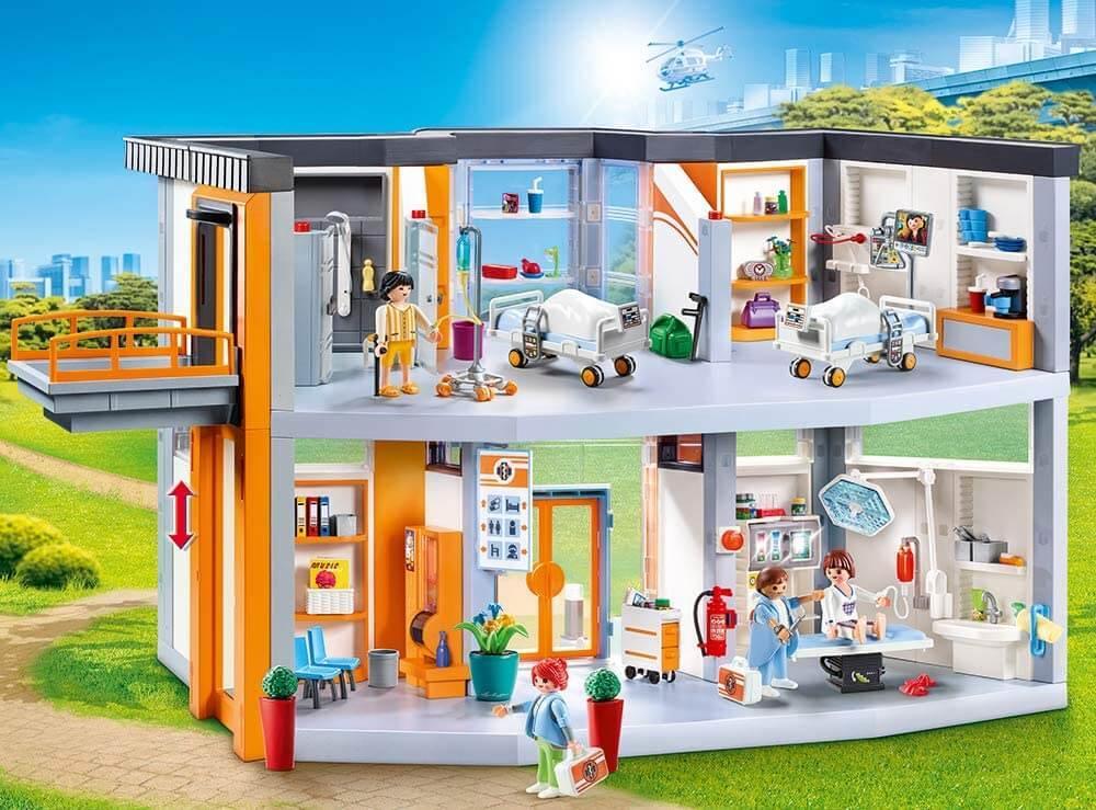 Playmobil 70190 City Life Large Furnished Hospital with Lift - TOYBOX Toy Shop