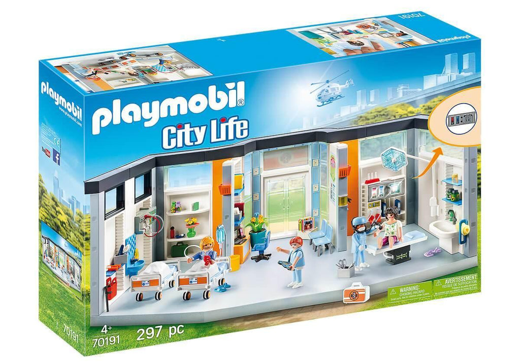 Playmobil 70191 Furnished Hospital Wing Playset - TOYBOX Toy Shop