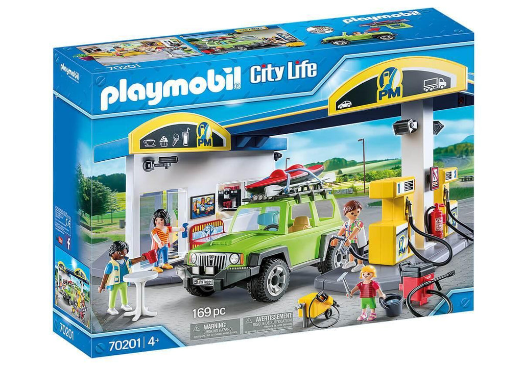 Playmobil 70201 Gas Station Playset - TOYBOX Toy Shop