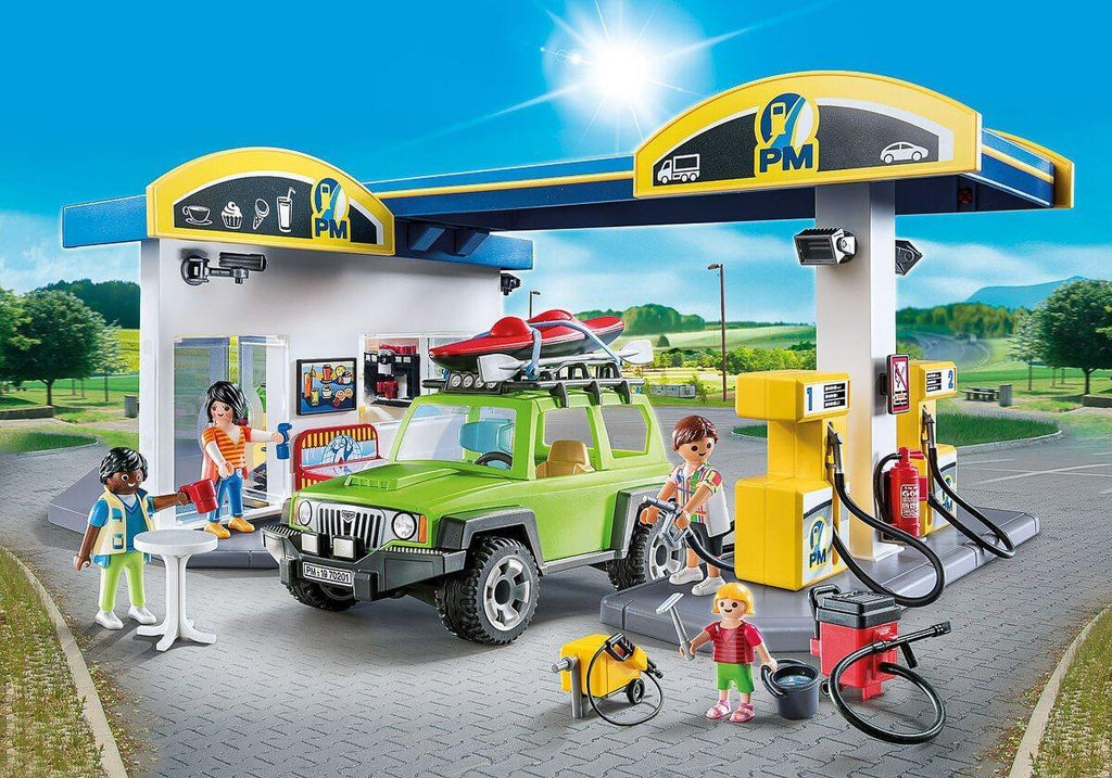 Playmobil 70201 Gas Station Playset - TOYBOX Toy Shop