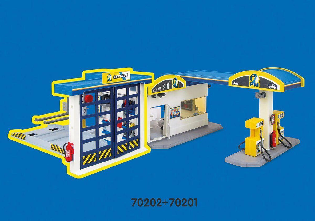 Playmobil 70201 Gas Station Playset - TOYBOX Toy Shop