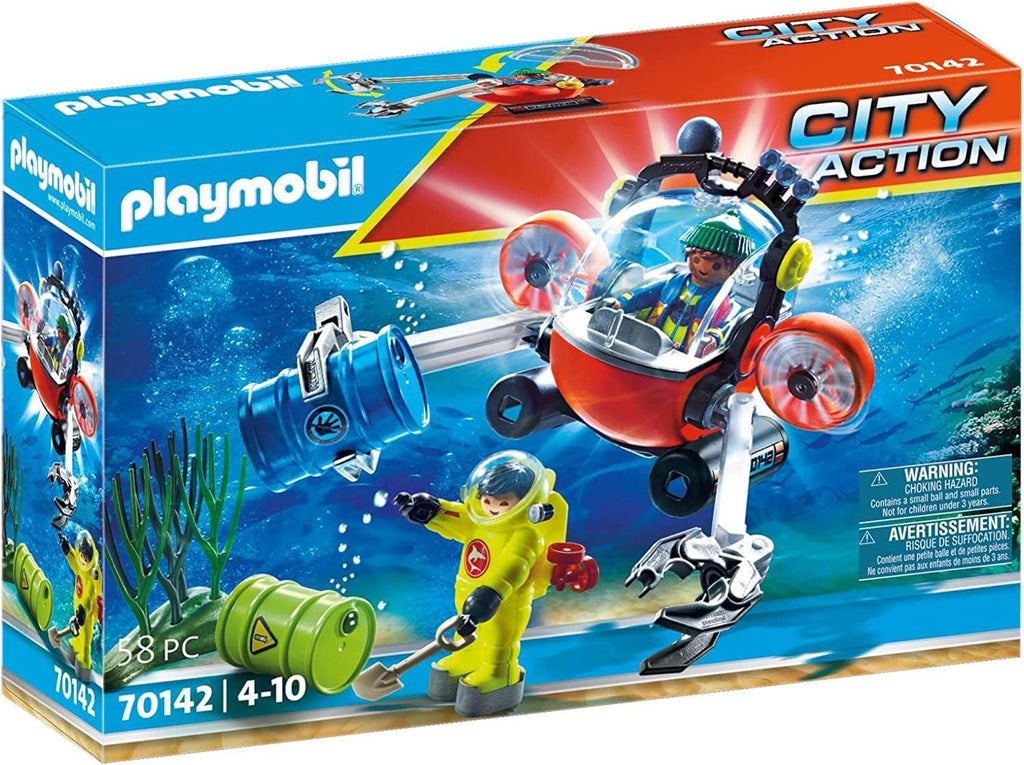 PLAYMOBIL 70342 Environmental Expedition with Dive Boat - TOYBOX Toy Shop