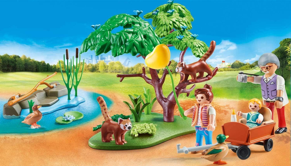 PLAYMOBIL 70344 Family Fun Red Panda Habitat - TOYBOX Toy Shop